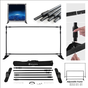 8x10' Adjustable Portable Backdrop Banner Stand with Bag